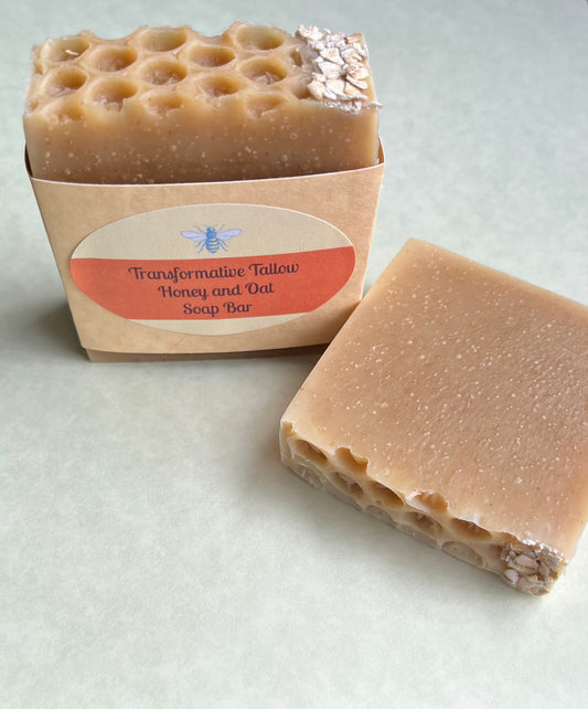 Honey and oat Tallow soap bar