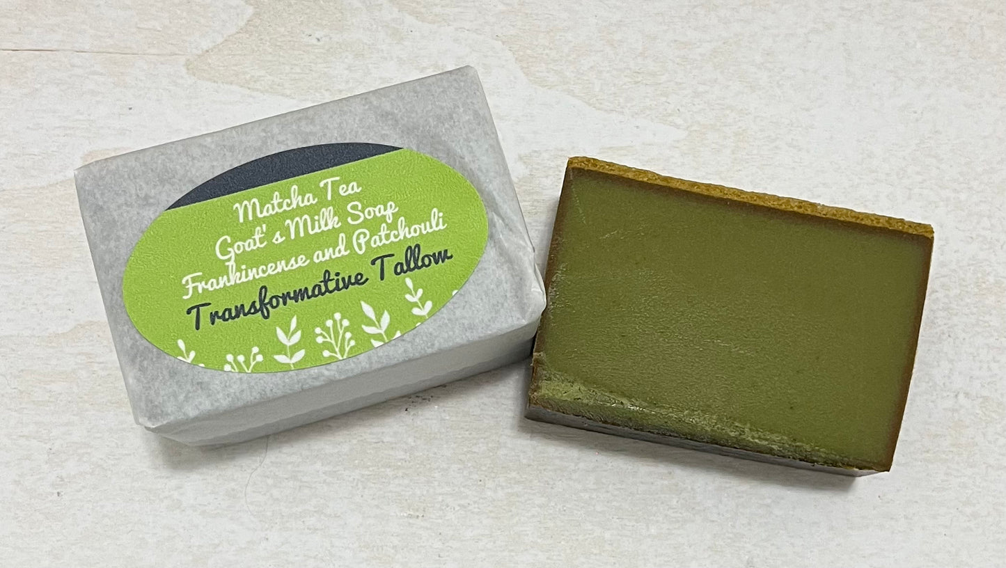 Matcha Goats milk and Tallow soap
