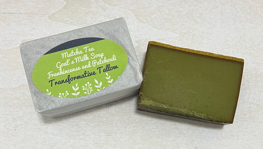 Matcha Goats milk and Tallow soap