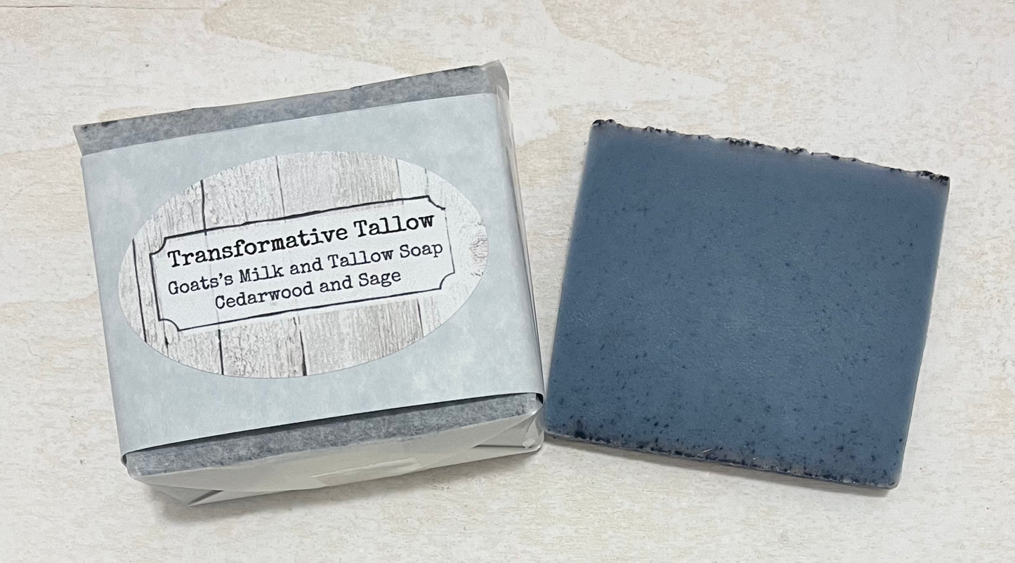 Indigo Tallow and Goats milk soap