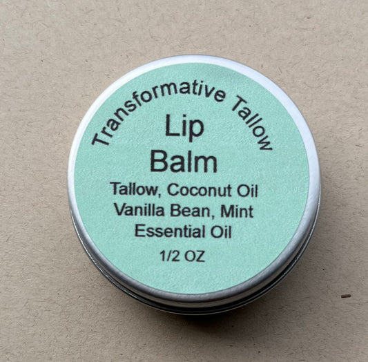 Tallow lip balm