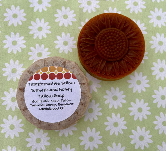 Turmeric and honey soap bar